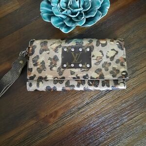 Leopard Print Designer Wallet